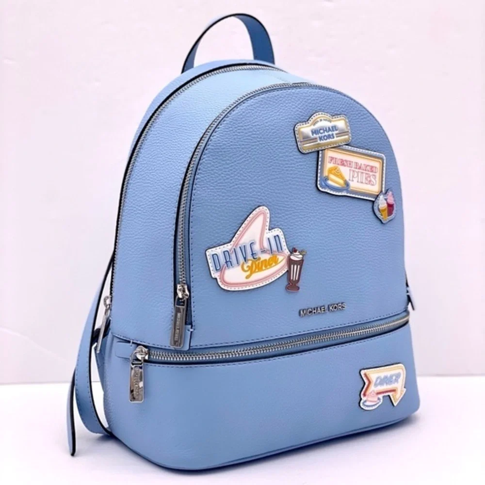Michael Kors Medium Embellished Backpack Light Sky